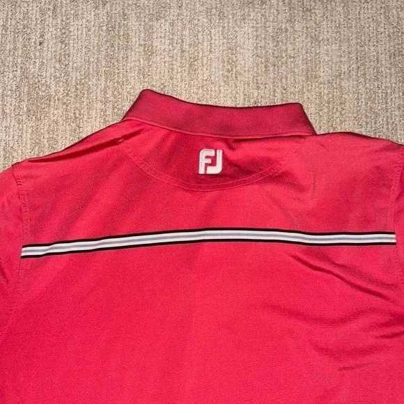 FootJoy Performance Polo Men’s L Red Shirt - Picture 12 of 12